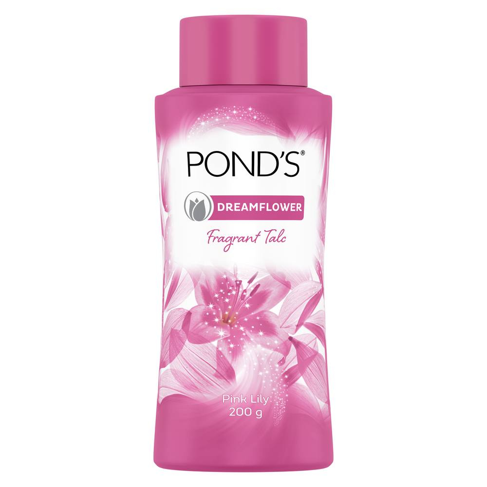 Pond's Dreamflower Fragrant Talcum Powder - Pink Lily - 200 Gram